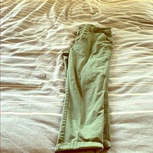 Green jeans from gap